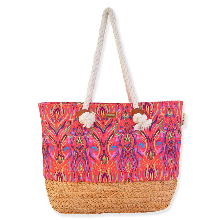 Pink - Beach Casuals Shoulder Tote