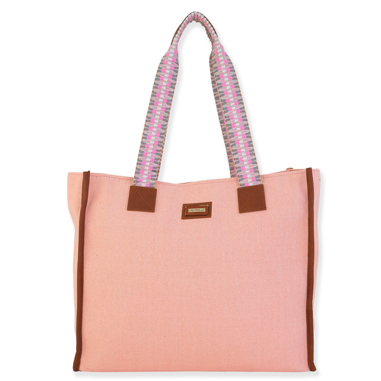 Pink - Beach Casuals Shoulder Tote