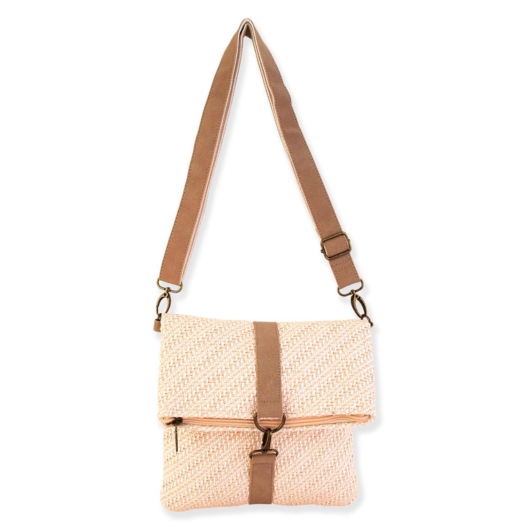 Natural - Poly Straw Crossbody