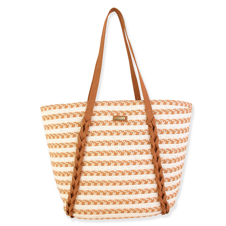 Ivory - Natural Straw Shoulder Tote