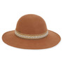 Brown Wool Felt Floppy Hat