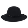 Black Wool Felt Floppy Hat