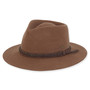 Brown Wool Felt Safari Hat