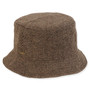 Brown Fashion Fabrics Bucket Hat