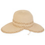 Natural Paper Straw Backless Hat - Back View