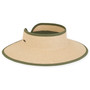 Natural Roll-Up Sun Visor Hat
