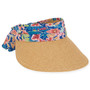 Caribbean Joe | Tan Paper Straw Sun Visor