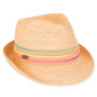 Caribbean Joe Paper Braid Fedora Hat