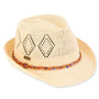 Poly Braid Fedora Hat