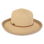 Natural - Paper Braid Up Brim Hat