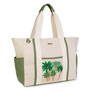Beaded Palm, Shoulder Tote | SNS6690 | Side View