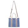 Blue, Canvas Shoulder Tote | CE6621 B