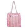 Pink, 70% Cotton/30% Poly Shoulder Tote | CE6730 A | Back View