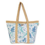 Green, Poly/PP Straw Shoulder Tote | CE6610 B