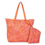 Orange Multi, Paper Straw Handbag | CE6658 B