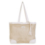 Natural, Paper Crochet Shoulder Tote | CE6701 A