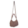 Tan, Cotton Shoulder Tote | CE6648 B | Side View