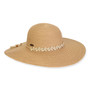 Women's Tan, Paperbraid Floppy, Brim 4.5" | Sun N Sand | HH3189 B