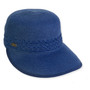 Women's Navy, Paperbraid Cap, Brim 4" | Sun N Sand | HH3179 F