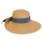 Women's Tan, Paperbraid Turn Up, Brim 5" | Sun N Sand | HH3236 B