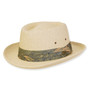 Men's Hats | Beige, Paper Straw Fedora, Brim 2.5" | Caribbean Joe | HCJ449 ML