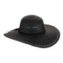 Sun N Sand HH3443 women’s floppy hat shown in front view with wide flexible brim, woven texture, and adjustable back hardware