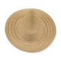 Three-quarter view of black Sun N Sand HH3606 visor featuring textured woven straw brim, scattered rhinestone accents, and metal logo plate.