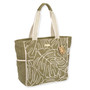 Outline Monstera | Shoulder Tote | Sun N Sand | SNS6990 B | Side View Outline Monstera | Shoulder Tote | Sun N Sand | SNS6990 B | Side View