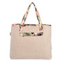 Tropical Floral | Shoulder Tote with Hat Carrier | Sun N Sand | SNS7220 B | Back View