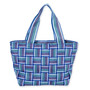 Basket Weave | Shoulder Tote | Sun N Sand | SNS7270 A | Back View