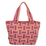 Basket Weave | Shoulder Tote | Sun N Sand | SNS7270 B | Back View