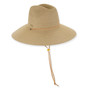 Natural lifeguard hat featuring Sparkly Metallic Lurex, Chin Cord, Adjustable.