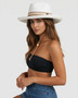 White gambler hat featuring Chin Cord, Adjustable, UPF 50+.