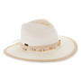 Ivory safari hat featuring Adjustable, UPF 50+.
