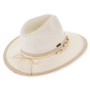Ivory safari hat featuring Adjustable, UPF 50+.
