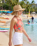 Tan safari hat featuring Adjustable, UPF 50+.