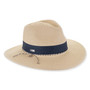 Natural safari hat featuring Adjustable, UPF 50+.