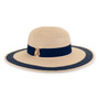 Natural floppy hat featuring Adjustable, UPF 50+.