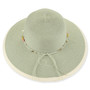 Green floppy hat featuring Sparkly Metallic Lurex, Adjustable, UPF 50+.