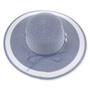 Blue floppy hat featuring Adjustable, UPF 50+.