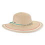 Natural floppy hat featuring Adjustable, UPF 50+.