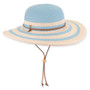 Blue floppy hat featuring Chin Cord, Adjustable, UPF 50+.