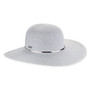 Gray floppy hat featuring Sparkly Metallic Lurex, Adjustable, UPF 50+.