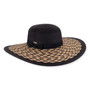 Black floppy hat featuring Adjustable, UPF 50+, Bow.