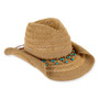 Tan western hat featuring Adjustable.