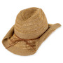 Tan western hat featuring Adjustable.