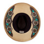 Natural western hat featuring UPF 50+, Adjustable.