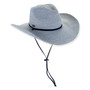 Blue western hat featuring Chin Cord, Adjustable, UPF 50+.