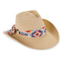 Natural western hat featuring Adjustable, UPF 50+.
