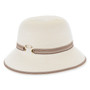 Ivory bucket hat featuring Adjustable, UPF 50+.